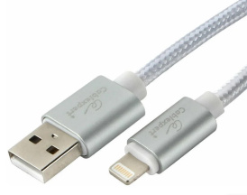 Кабель Cablexpert для Apple CC-U-APUSB01S-1.8M, AM/Lightning, серия Ultra, длина 1.8м, серебристый, блистер