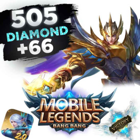 Mobile Legends 505 алмаза + 66 алмазов бонус.