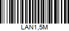 Сетевой кабель LAN, Cat 5 (кабель категории 5), длина 1.5 метра, синий.