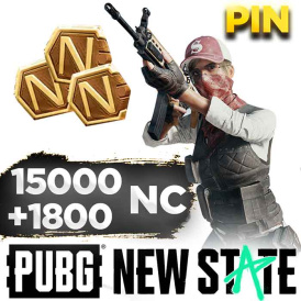 PUBG New State 15000 NC+1800 Bonus PIN