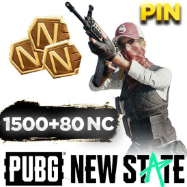PUBG New State 1500 NC+80 Bonus PIN