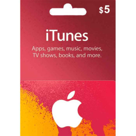 iTunes USA 5 USD Подарочная Карта Gift (цифровой код)