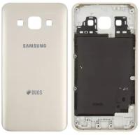 Задняя панель корпуса для Samsung A300F Galaxy A3, A300FU Galaxy A3, A300G Galaxy A3, A300H Galaxy A3, золотистая