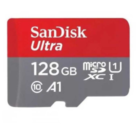 Флешка 128GB для телефона Sandisk ультра, Micro SD.