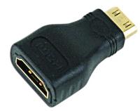 Переходник HDMI-miniHDMI Cablexpert A-HDMI-FC, 19F/19M, золотые разъемы, пакет