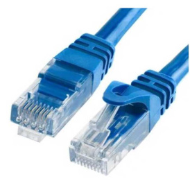 Сетевой кабель LAN, Cat 5 (кабель категории 5), длина 3 метра, синий.
