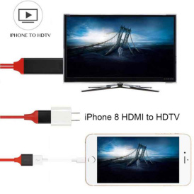 Адаптер для iPhone 8X7 6s Plus, iPad TV, Xiaomi, Android, телефоны с HDMI, адаптер Full HD 1080P, USB, HDMI, кабель-конвертер, адаптер HDMI