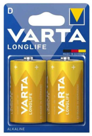 Батарейки VARTA Longlife D BLI алкалиновые, 2 шт. BAT-VART-LONLIFD
