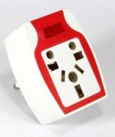 Адаптер, универсальный вилкой для нескольких стран, на европейскую вилку с Interipteur Cambiy 7195Nk