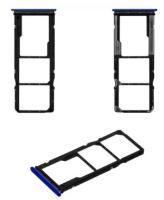 Держатель SIM-карты для Xiaomi Redmi 9C, тёмно-синий, сумеречный синий.