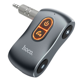 Автомобильный Bluetooth AUX Hoco E73 Tour, BT 5.0, 200 мАч, TF, 3.5 мм, 10ч