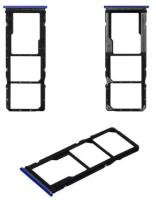 Держатель SIM-карты для Xiaomi Redmi 9T, тёмно-синий, сумеречный синий.