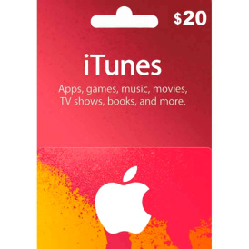 iTunes USA 20 USD Подарочная Карта Gift (цифровой код)