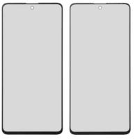 Стекло корпуса для Samsung A515 Galaxy A51, с OCA-пленкой, черное.