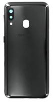 Корпус для Samsung A202 Galaxy A20e, черный, с боковыми кнопками.