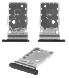 Держатель SIM-карты для Samsung G998 Galaxy S21 Ultra 5G, серебристый