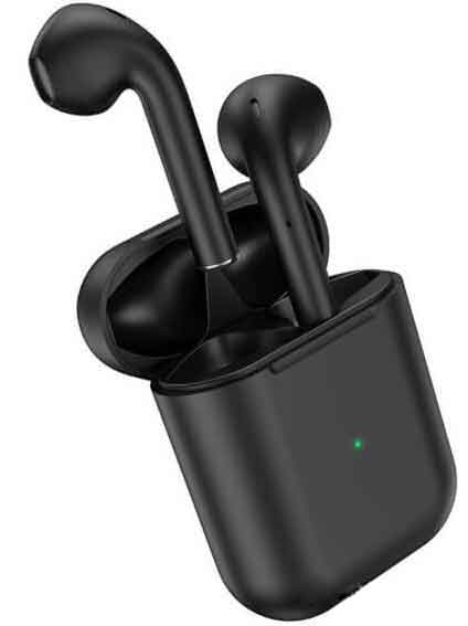 Наушники Bluetooth Borofone BE42 Feliz TWS в чехле для зарядки BT5.0 черные