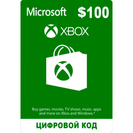 XBOX 100 USD подарочная карта регион США (цифровой код)