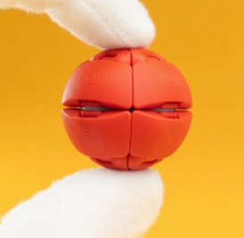 Zorbles Squishy Clicker антистресс игрушка, кликер для рук, мягкий сквиши с click эффектом красный