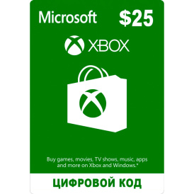 XBOX 25 USD подарочная карта регион США (цифровой код)