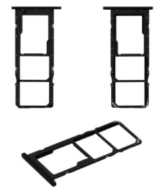 Держатель SIM-карты для Samsung A037 Galaxy A03s, синий.
