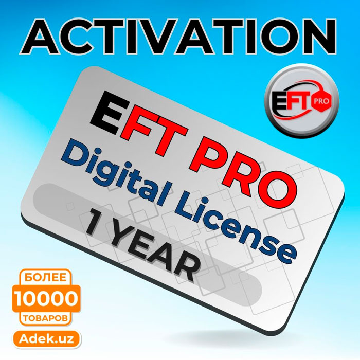 Активация EFT Pro на 1 год - Цифровая лицензия (Без донгла)