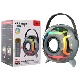 Колонка Bluetooth Sing-e ZQS1221W, с микрофоном, мини, мощная, для музыки, караоке