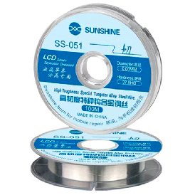 Струна Sunshine SS-051 молибденовая для разделения дисплеев и сенсоров 0.03 мм / 100 м