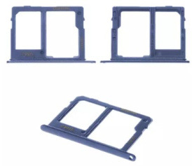 Держатель SIM-карты для Samsung A600F Dual Galaxy A6 (2018), синий, черный, серый.