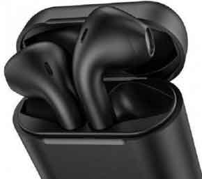 Наушники Bluetooth Borofone BE42 Feliz TWS в чехле для зарядки BT5.0 черные