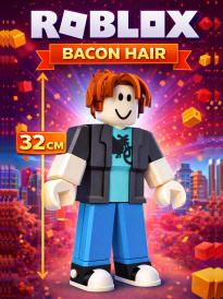 Фигурка Roblox Bacon Hair 32 см — 3D игрушка персонажа, коллекционная модель
