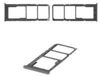 Держатель SIM-карты для Samsung A125F Galaxy A12, черный.