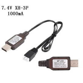 Зарядное устройство 7.4V, XH-3P 2S, Lipo Li-Ion 1000MA, игрушки, самолет, автомобиль