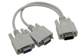 Переходник Exegate VGA (M) - 2 x VGA (F), 0.3м, Exegate EX-CC-VGA-15M2x15F-0.3