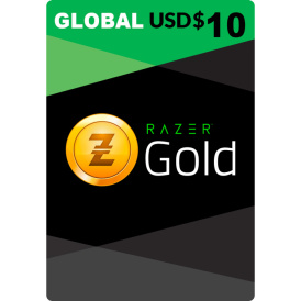 Razer Gold Global 10 USD Подарочная Карта Gift (цифровой код)