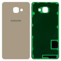 Задняя панель корпуса для Samsung A710F Galaxy A7 (2016), золотистая.