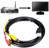 HDMI к 3кабель RCA 1.5m видео аудио кабель для HDTV