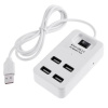 Портативный USB 2.0 HUB 4 порта P-1601 белый