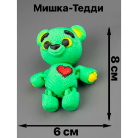 Мишка Тедди 3D — подвижная игрушка антистресс