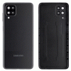 Задняя крышка корпуса Samsung Galaxy A12 A125, Galaxy A12s A127, Galaxy M12 M125 со стеклом камеры Black