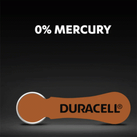 Батарейки для слухового аппарата Duracell 312, 6 шт.