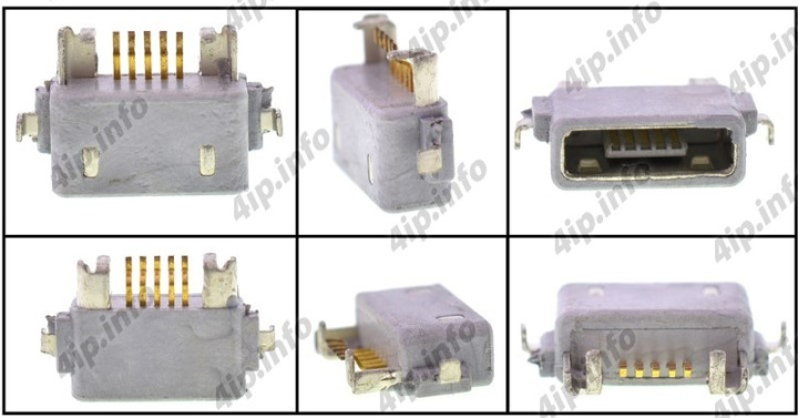 Разъем системный Micro USB для Sony Xperia Z (L36Hi) (Premium) / MC-102