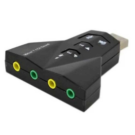 USB звуковой адаптер, внешний Виртуальный 7,1 канал,USB 8 (PD560)