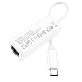 адаптер hoco ua22 type-c на ethernet rj45