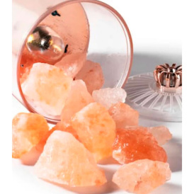 Лампа солевая чаша с камнями гималайского кристалла соли