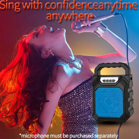 Колонка Danker Bluetooth сабвуфер LED, AUX, microCD, USB, FM с микрофоном