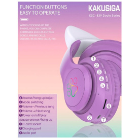 Детские наушнику KAKUSUGA KSC-839 с ушками
