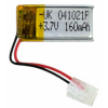Аккумулятор UK 041021P универсальный, 4х10х25 мм,  Li-Ion, 160 mAh, 3.7V.