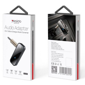 Bluetooth-приемник аудио адаптер Yesido YAU25, 140mAh, 4ч.