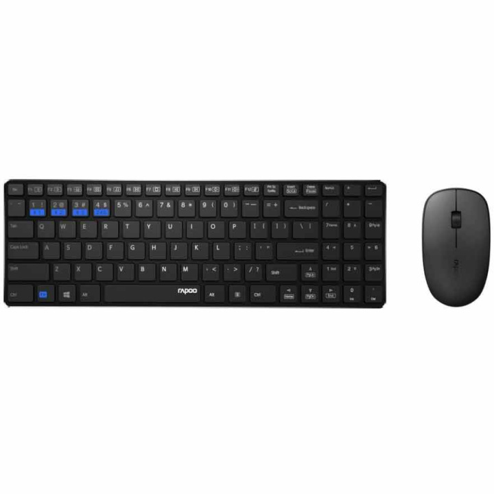Клавиатура с мышью Rapoo 9300M черный.